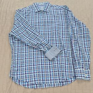 Bugatchi Shaped Fit Long Sleeve Shirt L